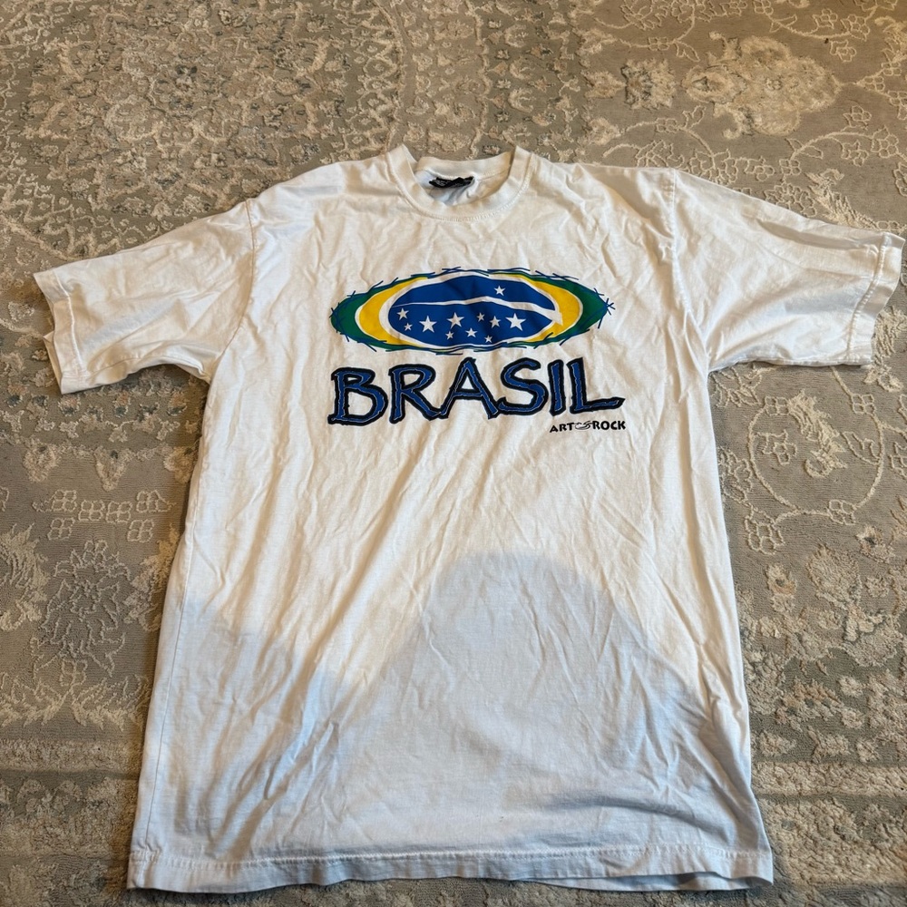 Vintage Art Rock Brazil Soccer T-Shirt